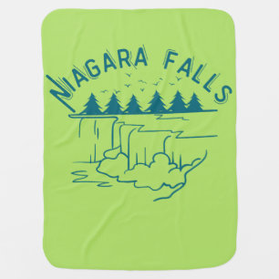  Simple Niagara falls design  Baby Blanket