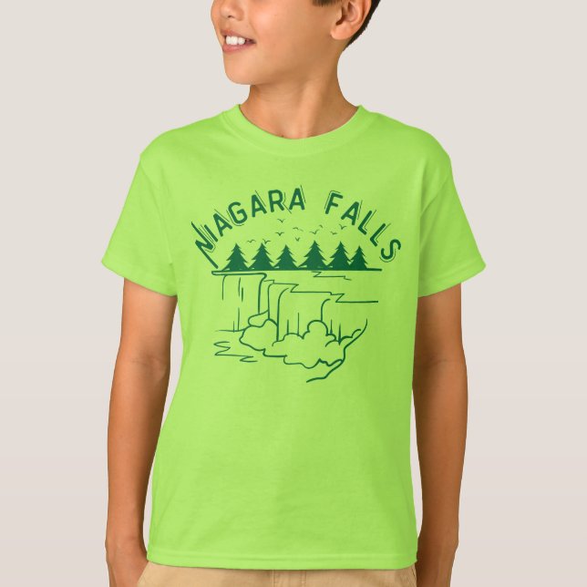  Simple Niagara falls design  T-Shirt (Front)
