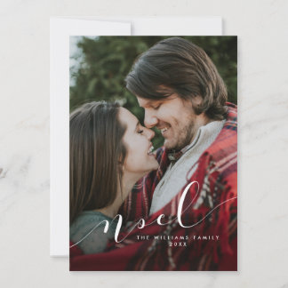 Simple Noel Christmas Photo Cards