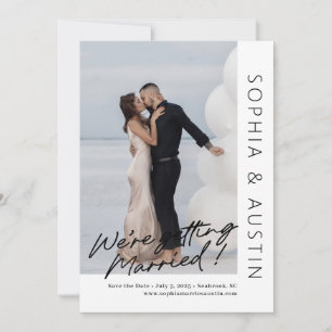 Simple Note Editable Color Save The Date Card