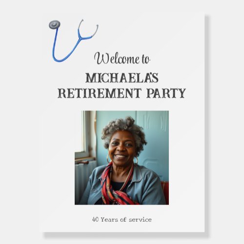 Simple Nurse Doctor Retirement Party Welcome