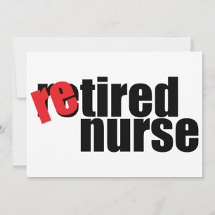 simple nurse retirement card blank inside