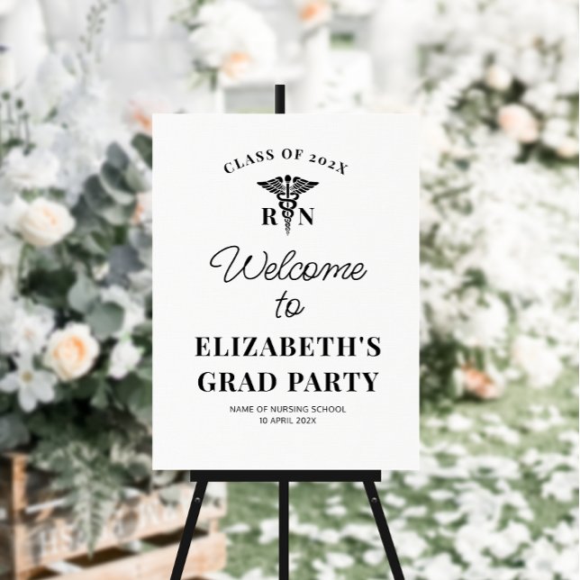 simple Nursing school graduation party sign (Creator Uploaded)