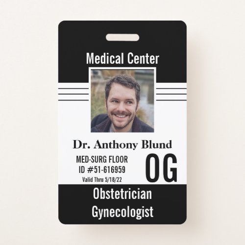 Simple Obstetrician and Gynecologist Badge