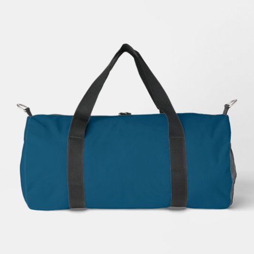 Simple Ocean Blue Small Duffel Bag _ Duffel Bags