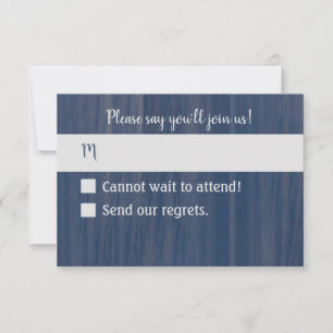 Simple Ocean RSVP card II