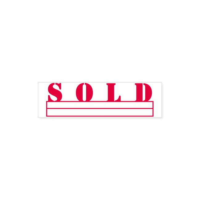 Simple Office Business Invoice Sold Self-inking Stamp