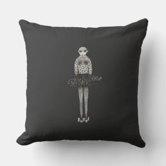 Simple office outfit throw pillow
