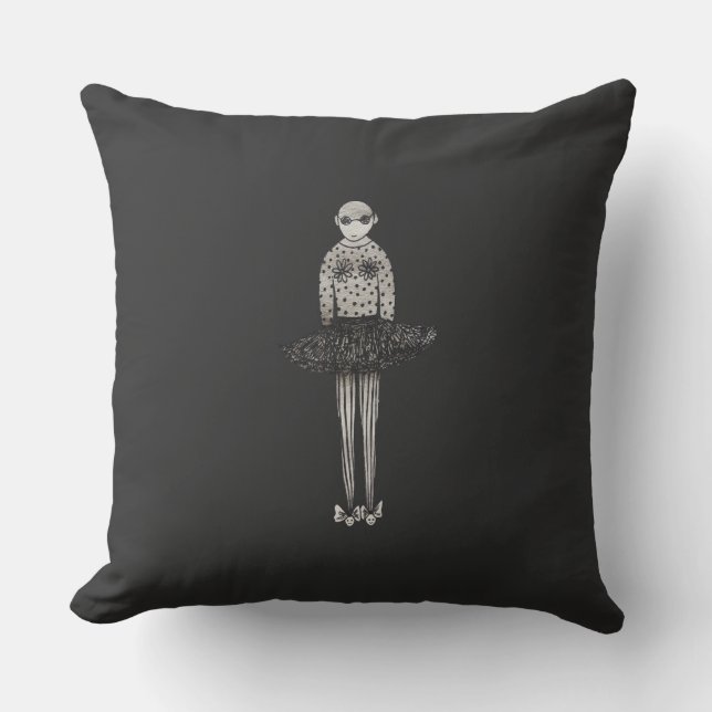 Simple office outfit  throw pillow (Front)