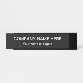 Simple Office Professional Design Template Desk Name Plate | Zazzle