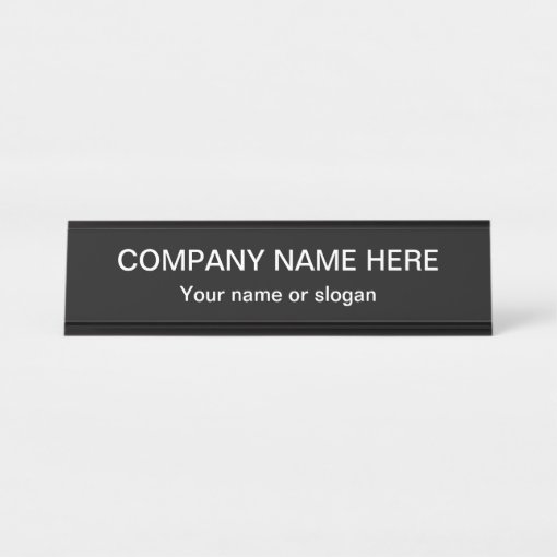 Simple Office Professional Design Template Desk Name Plate | Zazzle