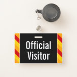 [ Thumbnail: Simple "Official Visitor" Badge ]