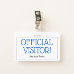 [ Thumbnail: Simple "Official Visitor!" Badge ]