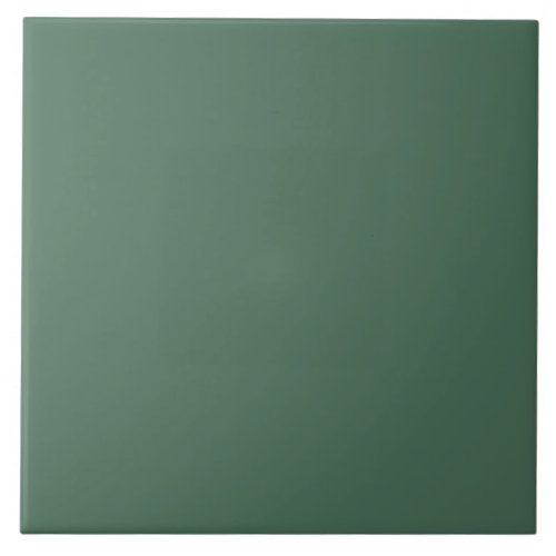 Simple olive green solid color print dark fashion ceramic tile