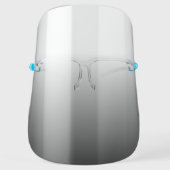 Simple Ombre Black Shaded Minimalistic Face Shield (Front)