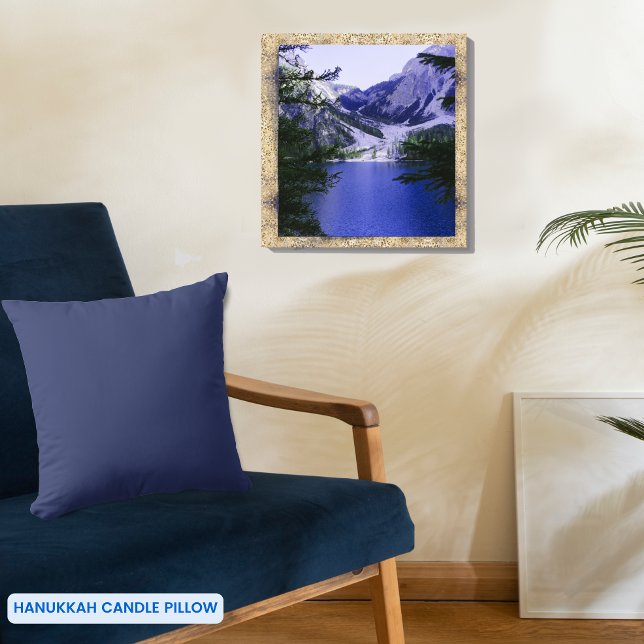 Simple One Color Medium Blue  Throw Pillow (Simple One Color Medium Blue Throw Pillow)