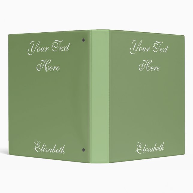Simple One Color Personalized Name Binder Design (Background)
