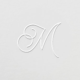 Simple One Letter Initial Monogram Embosser