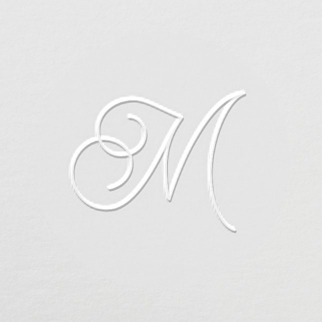 Simple One Letter Initial Monogram Embosser (Design)