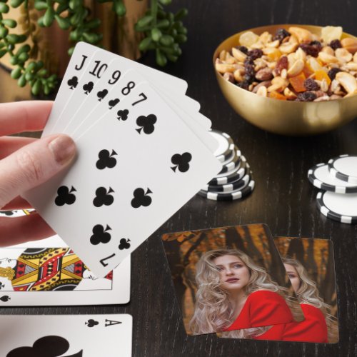 Simple One Photo Poker Cards