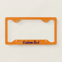 Simple Orange and Navy Blue Script Text Template