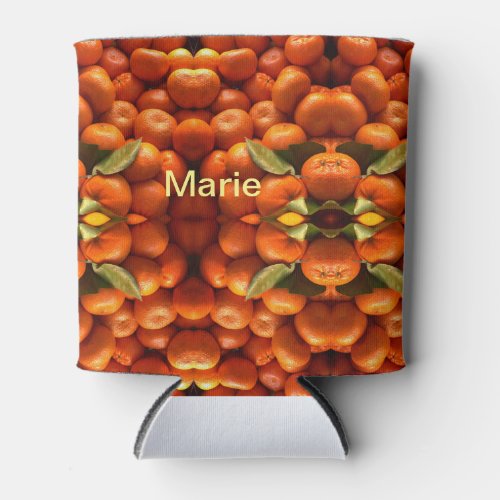 Simple orange fruit add name minimal custom  th th can cooler