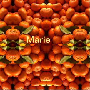 Simple orange fruit add name minimal custom th th cutout