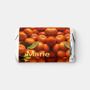 Simple orange fruit add name minimal custom th th hershey's miniatures