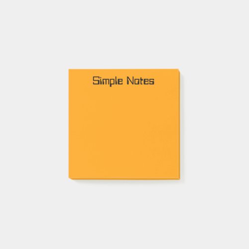Simple Orange Post_it Notes