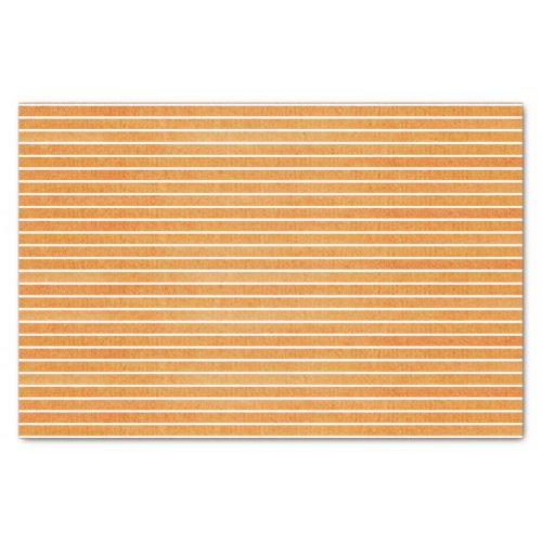 Simple Orange  Stripes  Tissue Paper