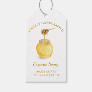 Simple Organic Honey Hang Tag l White