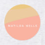 Simple Organic Shapes Sherbet Pastel Personalized Labels
