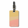 Simple Organic Shapes Sherbet Pastel Personalized Luggage Tag