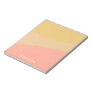 Simple Organic Shapes Sherbet Pastel Personalized Notepad