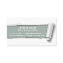 Simple, original gray ripped paper design...