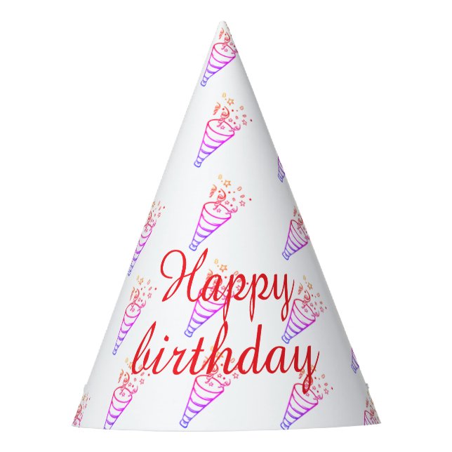 Simple Outline Party Hat (Front)