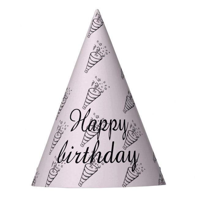 Simple Outline Party Hat (Front)