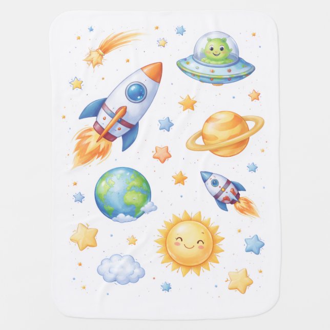 Simple Outpace Baby Blanket (Front)