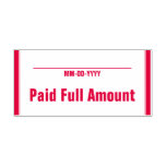 [ Thumbnail: Simple "Paid Full Amount" Rubber Stamp ]