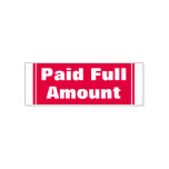 [ Thumbnail: Simple "Paid Full Amount" Rubber Stamp ]