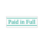 [ Thumbnail: Simple "Paid in Full" Rubber Stamp ]
