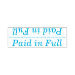 [ Thumbnail: Simple "Paid in Full" Rubber Stamp ]