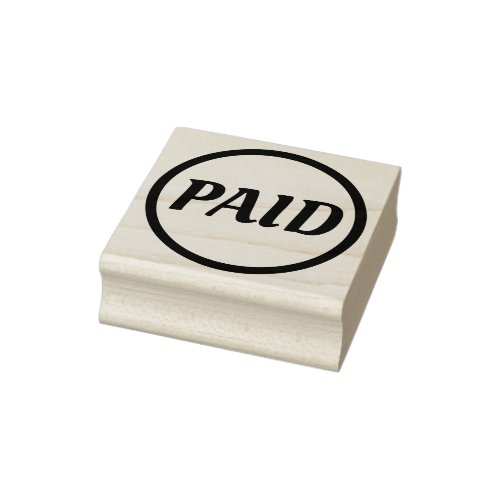 Simple PAID Rubber Stamp