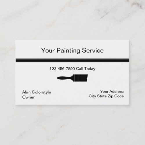 Simple Painter Business Card