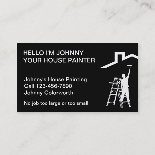 Simple Painter Business Cards (Front)