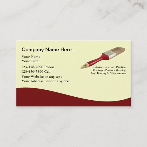 Simple Painter Business Cards