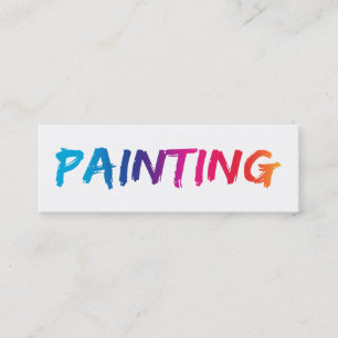 Simple Painter Business Cards New