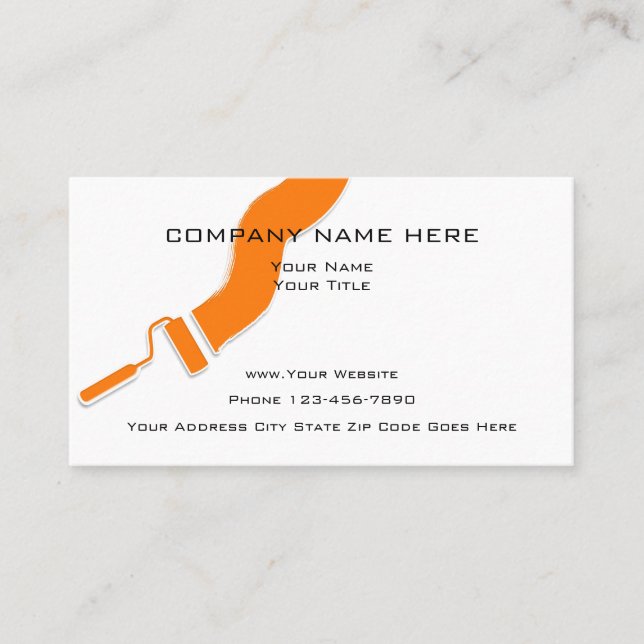 Simple Painter Design Business Card (Front)