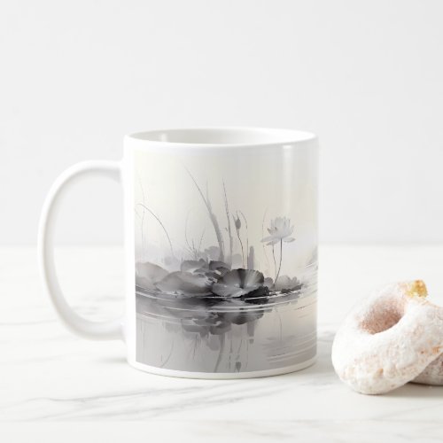 Simple Painting Of Lotus Flower Coffee Mug