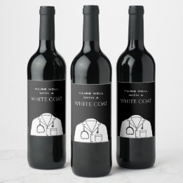 Simple Pairs Well With White Coat Ceremony Wine Label